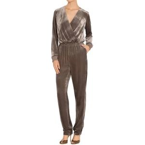 St. John Velvet Silk Jumpsuit